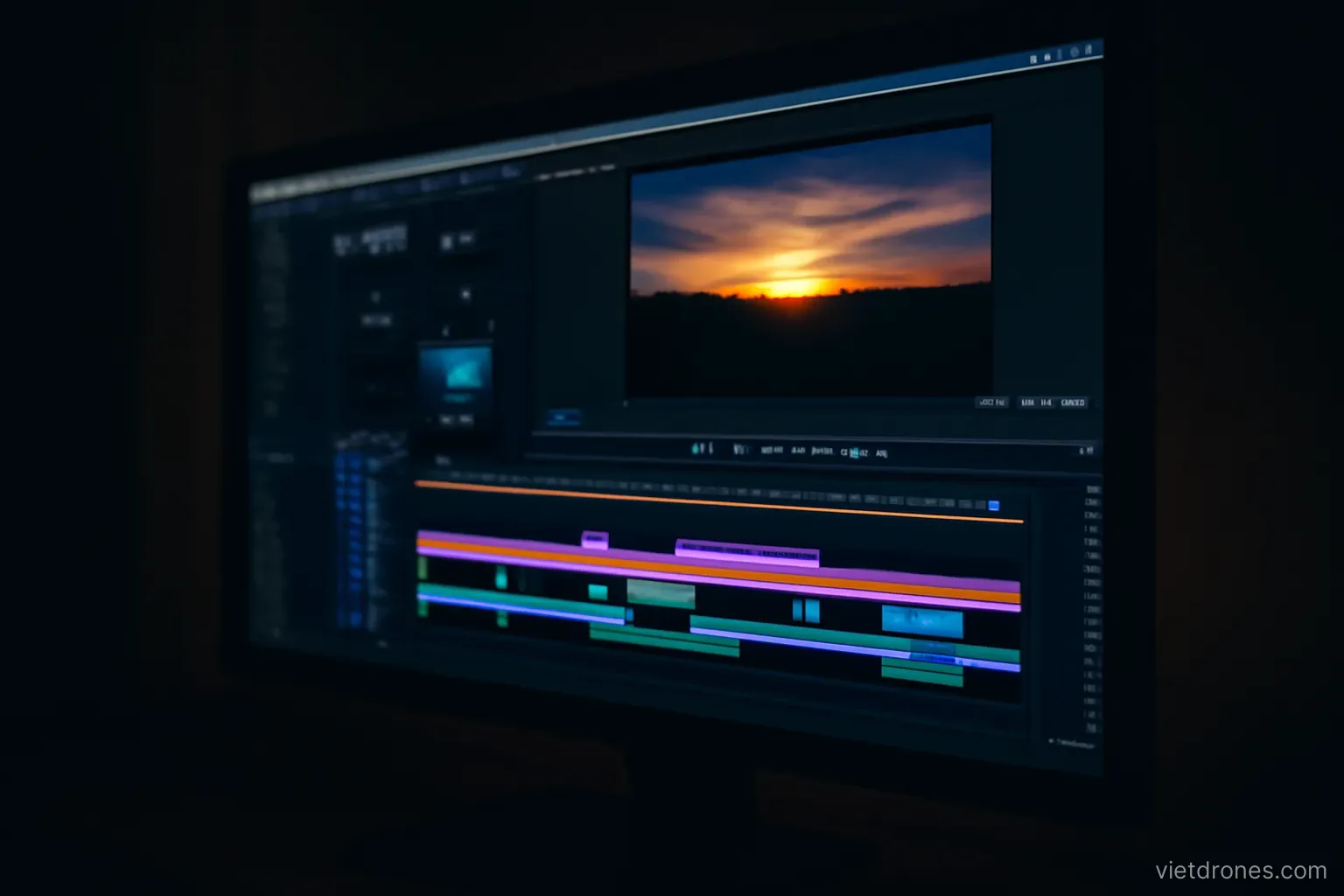 Drone video editing